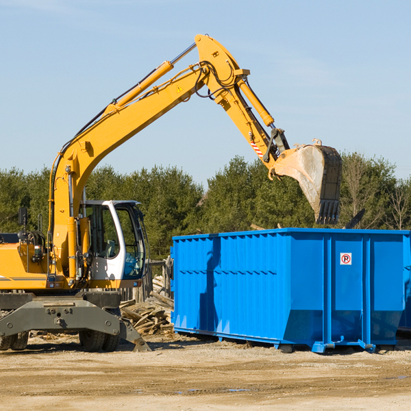 what happens if the residential dumpster is damaged or stolen during rental in Newtown Grant